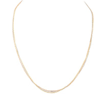 Cartier Triple Chain 18k White, Yellow & Rose Gold Necklace