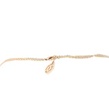 Cartier Triple Chain 18k White, Yellow & Rose Gold Necklace