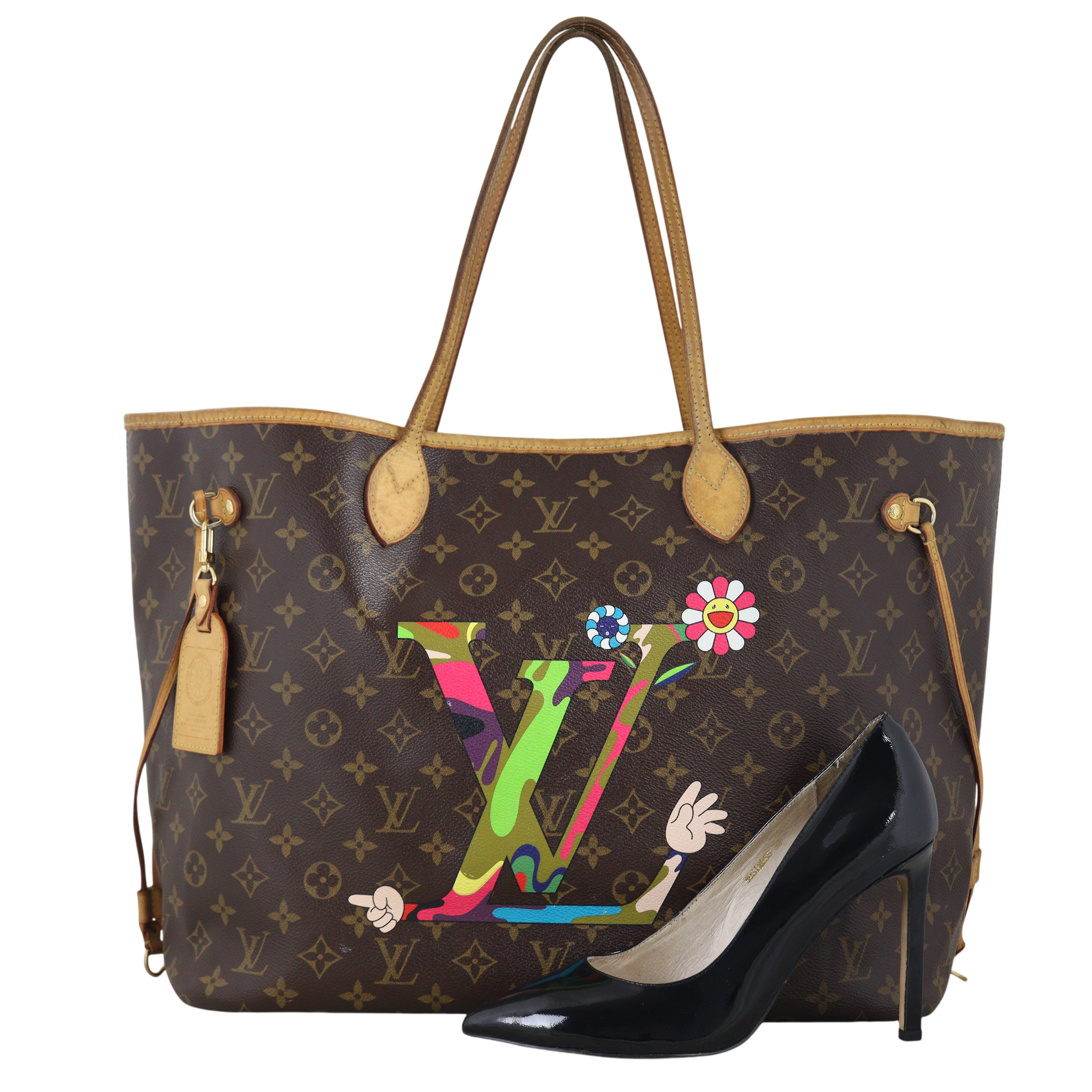 Louis Vuitton x Takashi Murakami Neverfull GM Monogram MOCA 'Hands