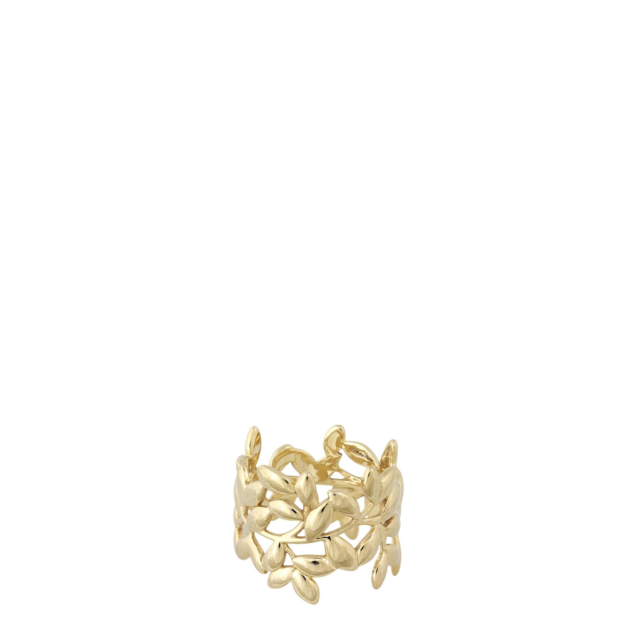 Tiffany & Co Paloma Picasso Olive Leaf 18k Yellow Gold Ring