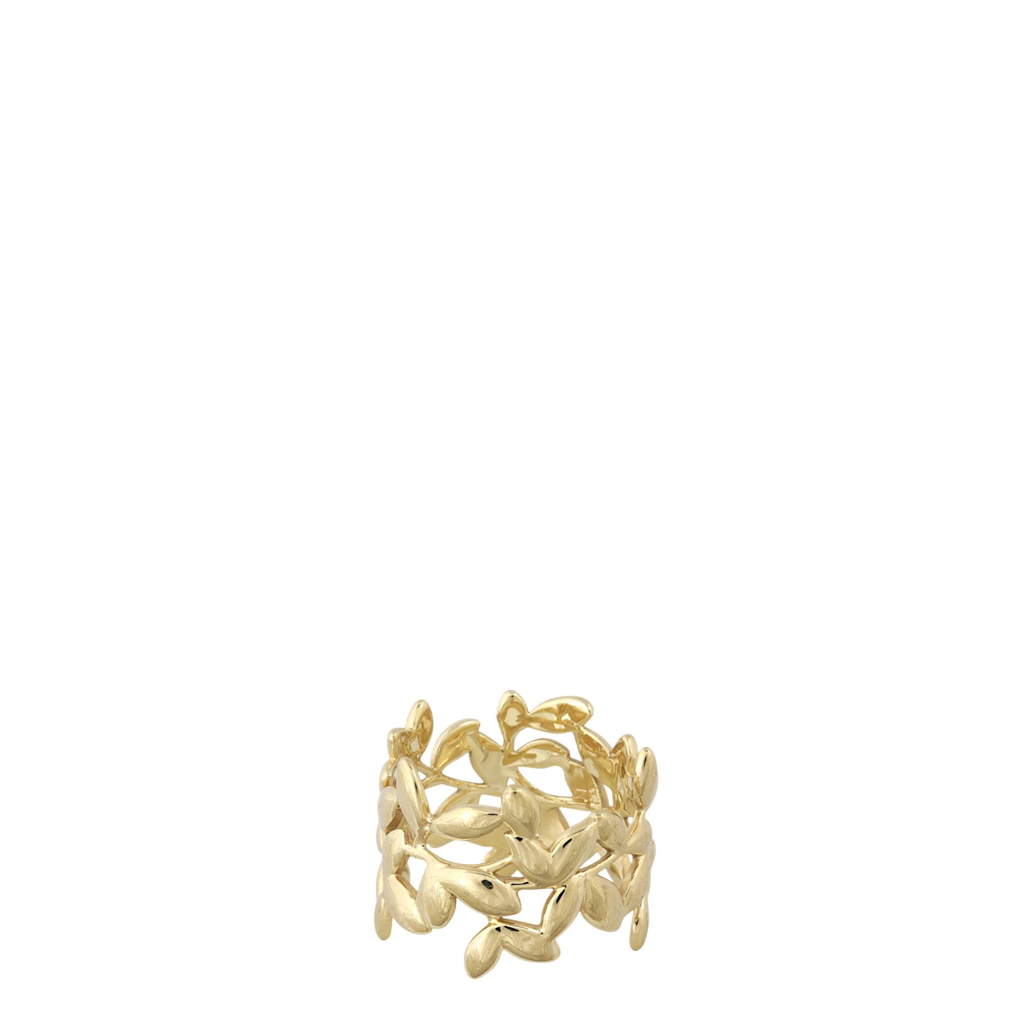 Tiffany & Co Paloma Picasso Olive Leaf 18k Yellow Gold Ring