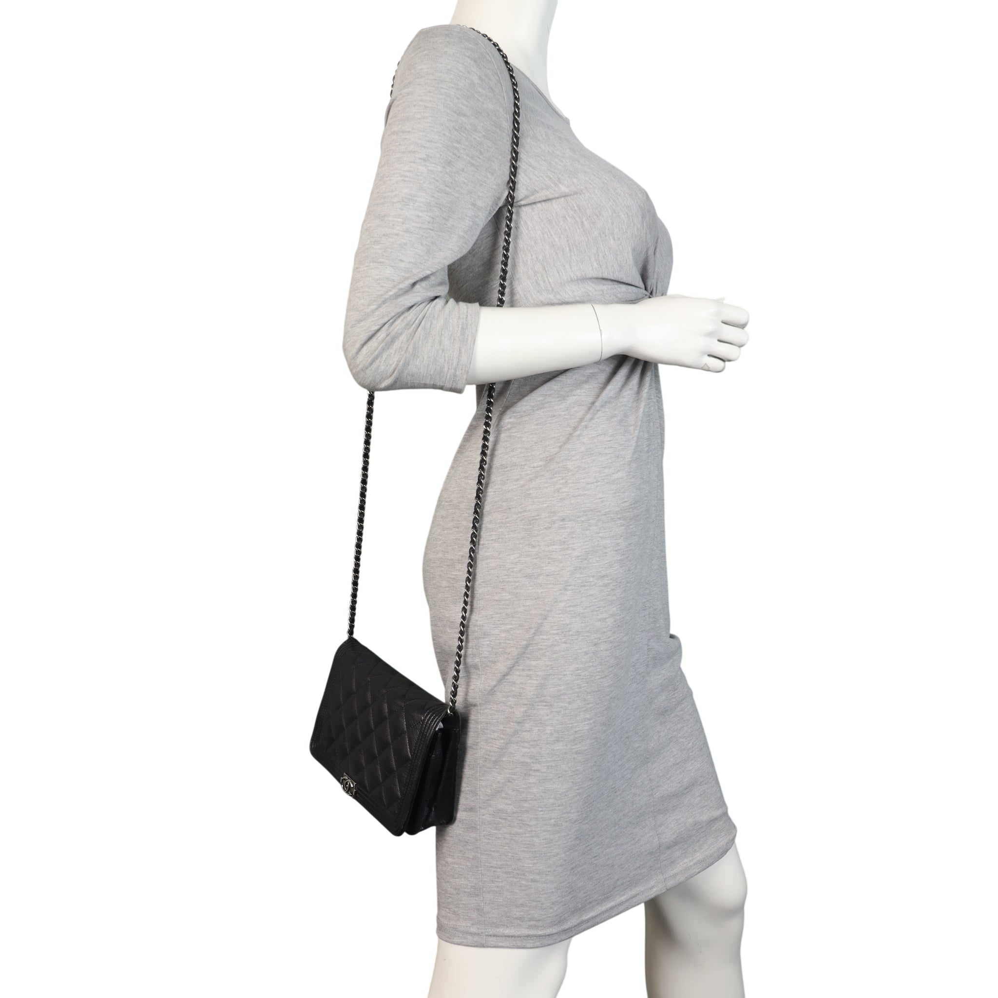 Chanel Boy Wallet on Chain Chevron