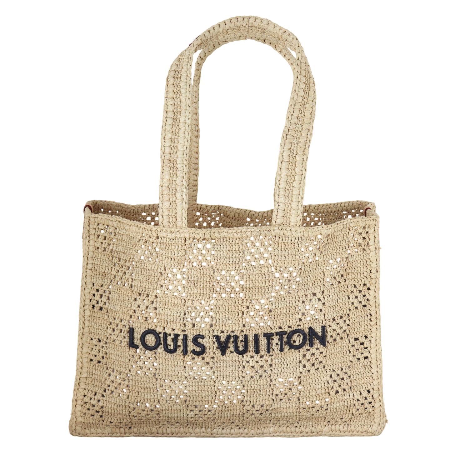 Louis Vuitton Summer Shopper Tote MM Raffia