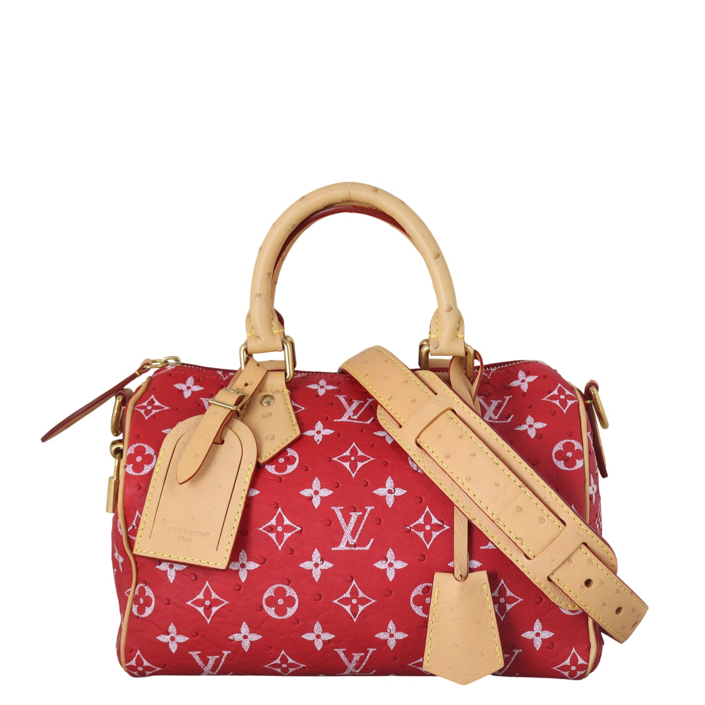 Louis Vuitton Speedy P9 25 Bandouliere Monogram Ostrich