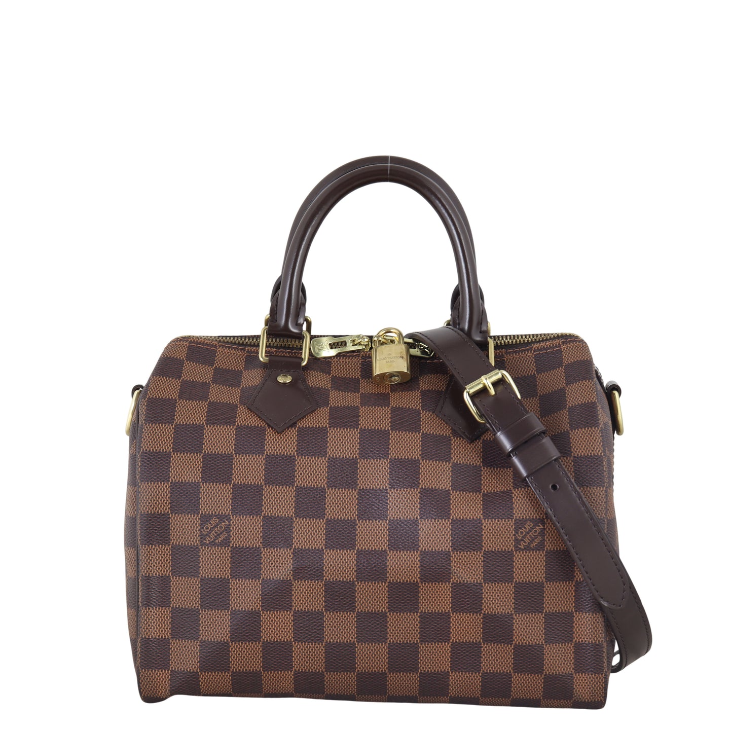 Louis Vuitton Speedy 25 Bandouliere Damier Ebene