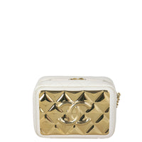 Chanel CC Golden Plate Zip Around Vanity Case