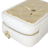 Chanel CC Golden Plate Zip Around Vanity Case