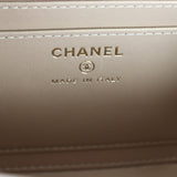 Chanel CC Golden Plate Zip Around Vanity Case