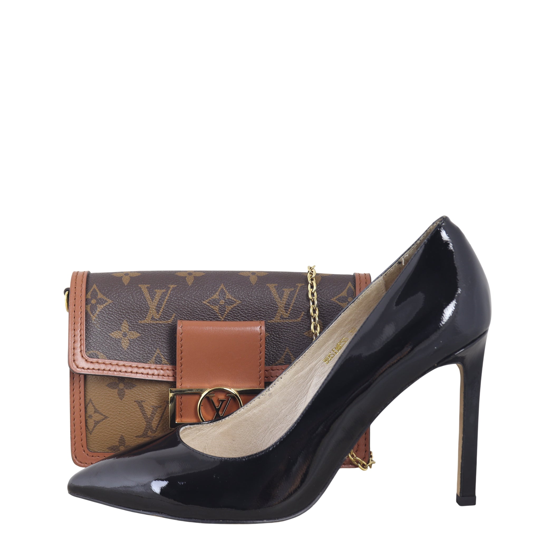 Louis Vuitton  Dauphine Chain Wallet Monogram Reverse