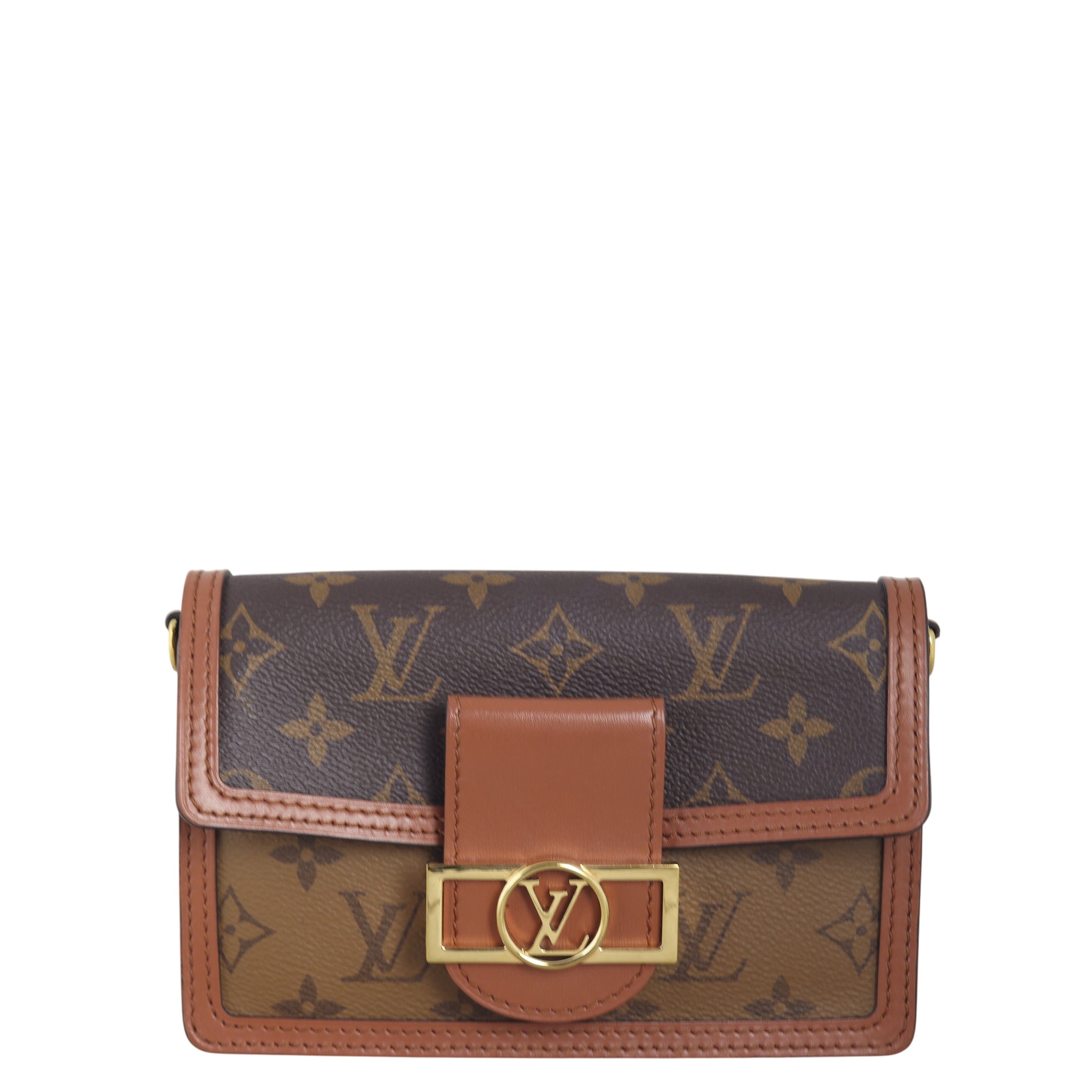 Louis Vuitton  Dauphine Chain Wallet Monogram Reverse