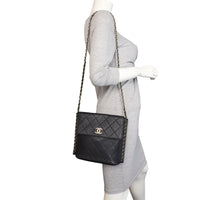 Chanel Quilted Hobo Bag Small