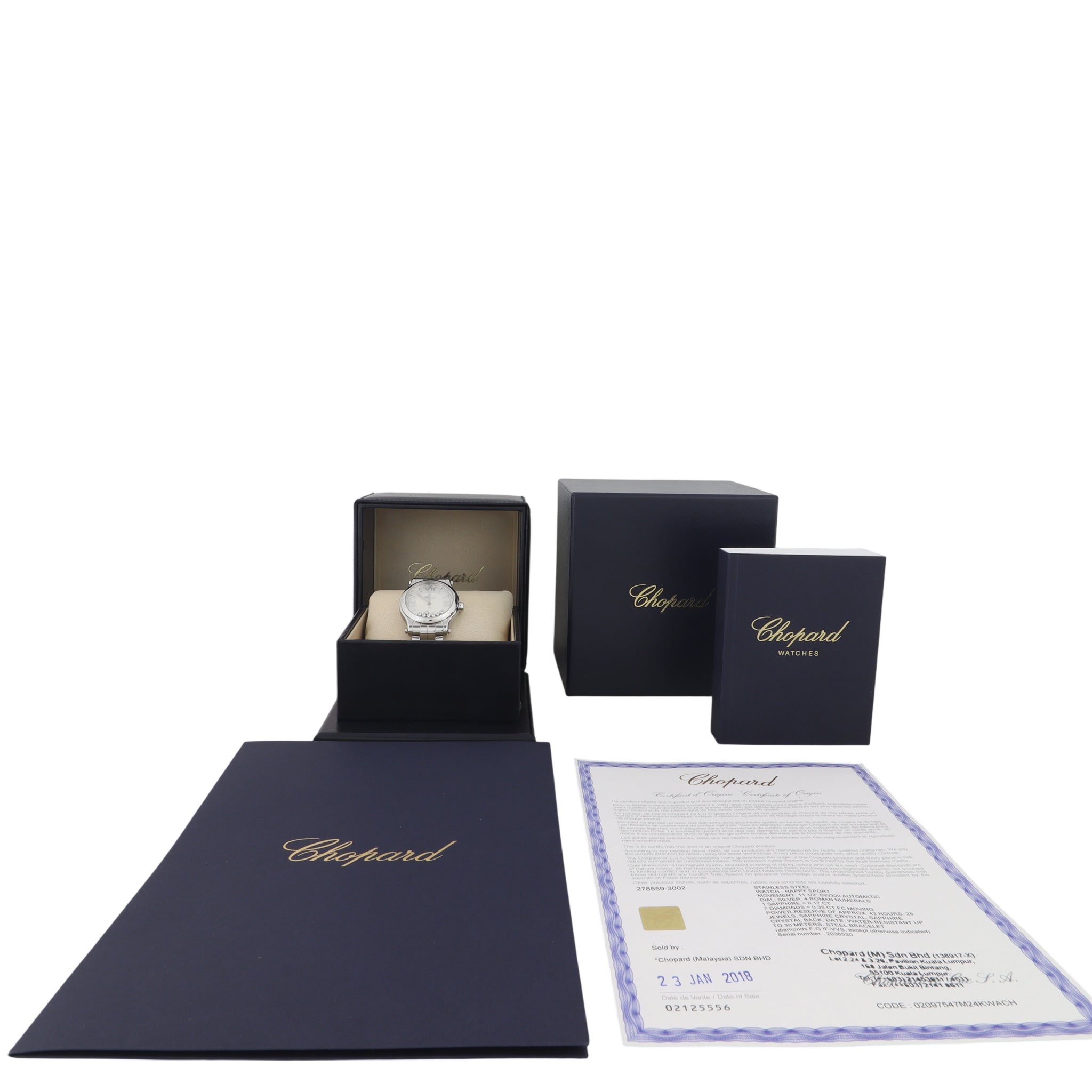Chopard Happy Sport Diamond 36mm Watch