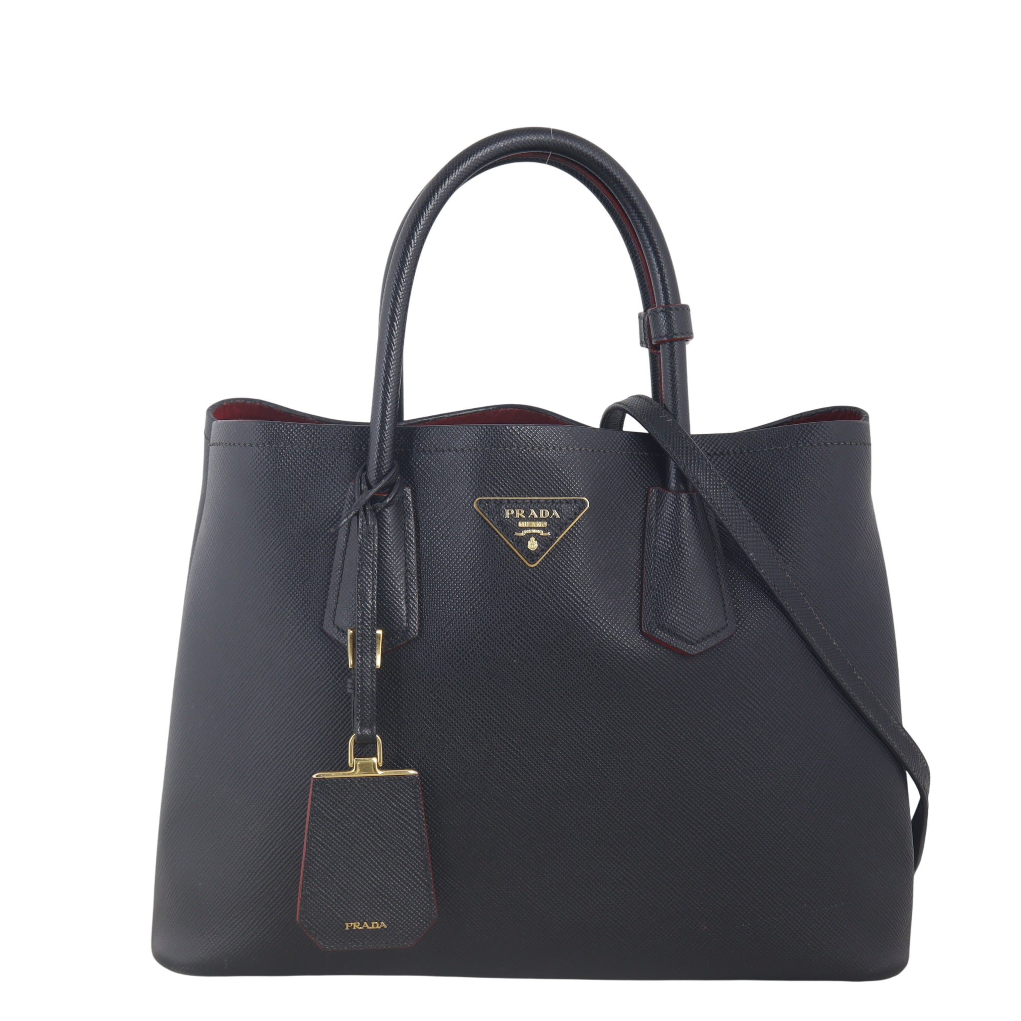 Prada Saffiano Cuir Double Bag Medium