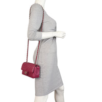 Chanel Classic Flap Mini Rectangular Bag Chevron Lambskin