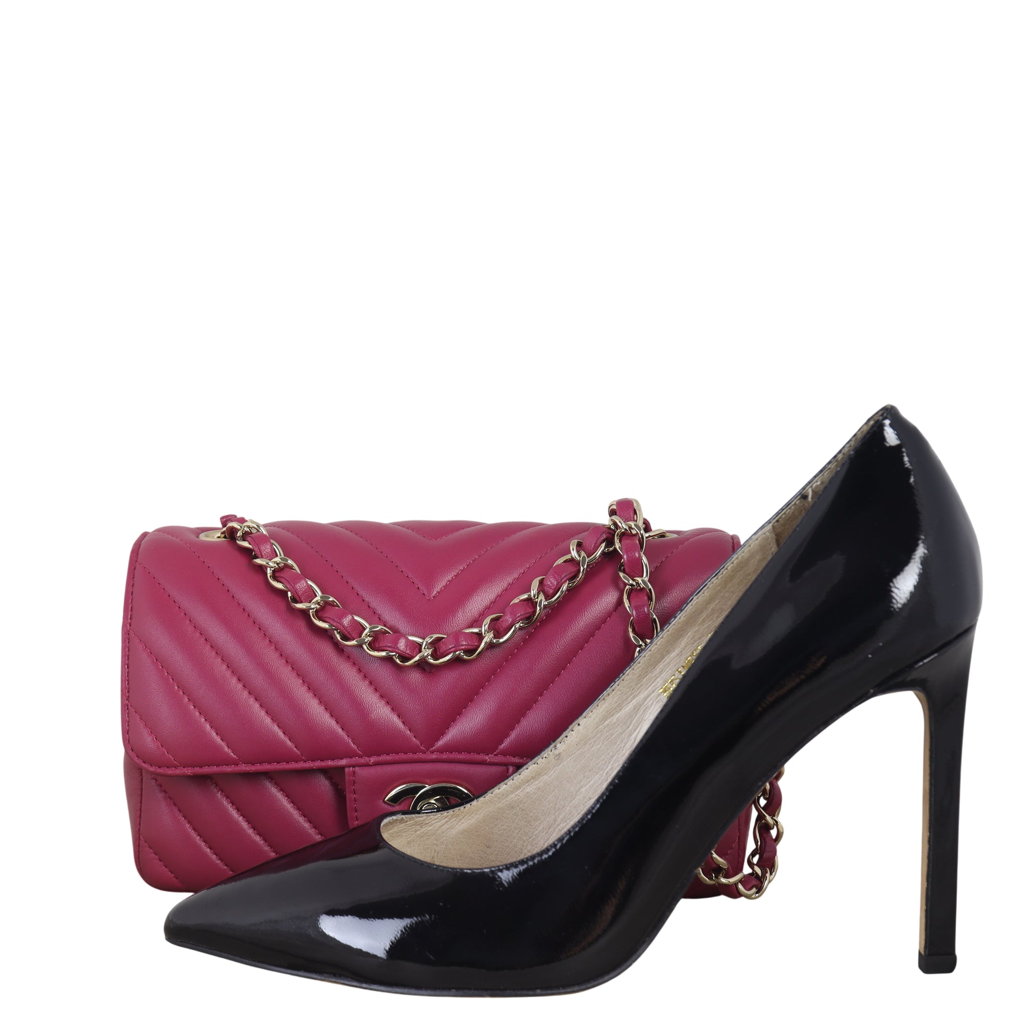 Chanel Classic Flap Mini Rectangular Bag Chevron Lambskin