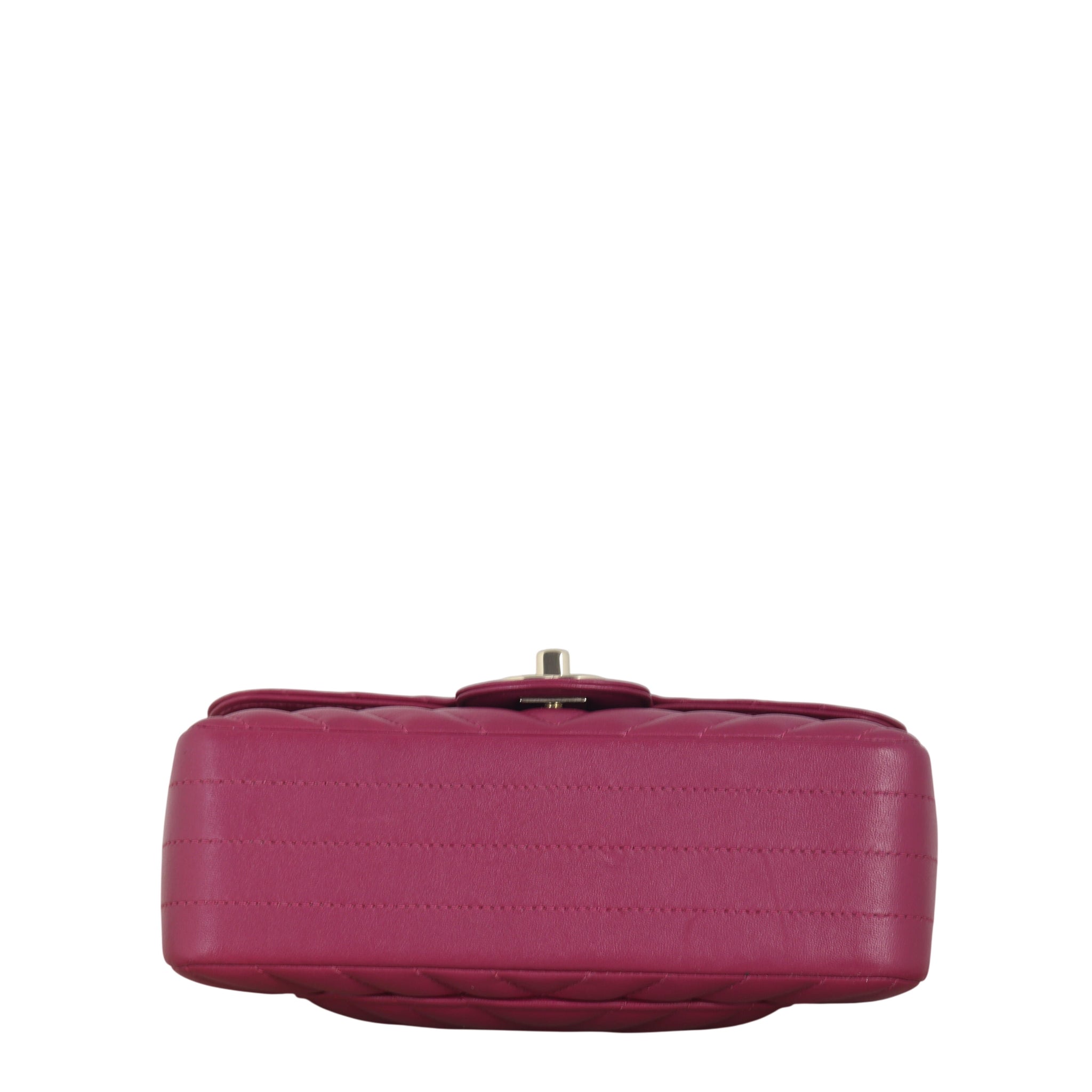 Chanel Classic Flap Mini Rectangular Bag Chevron Lambskin