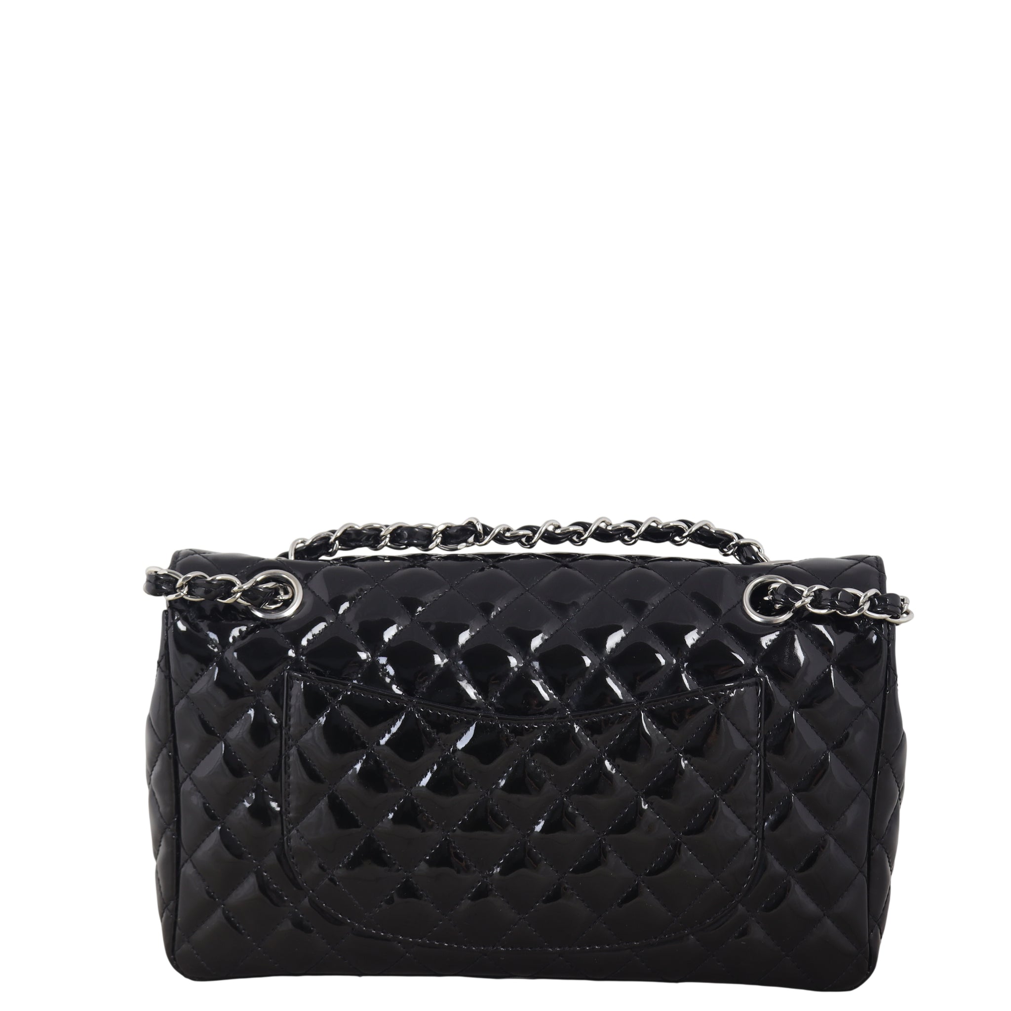 Chanel Secret Label Single Flap Medium Patent