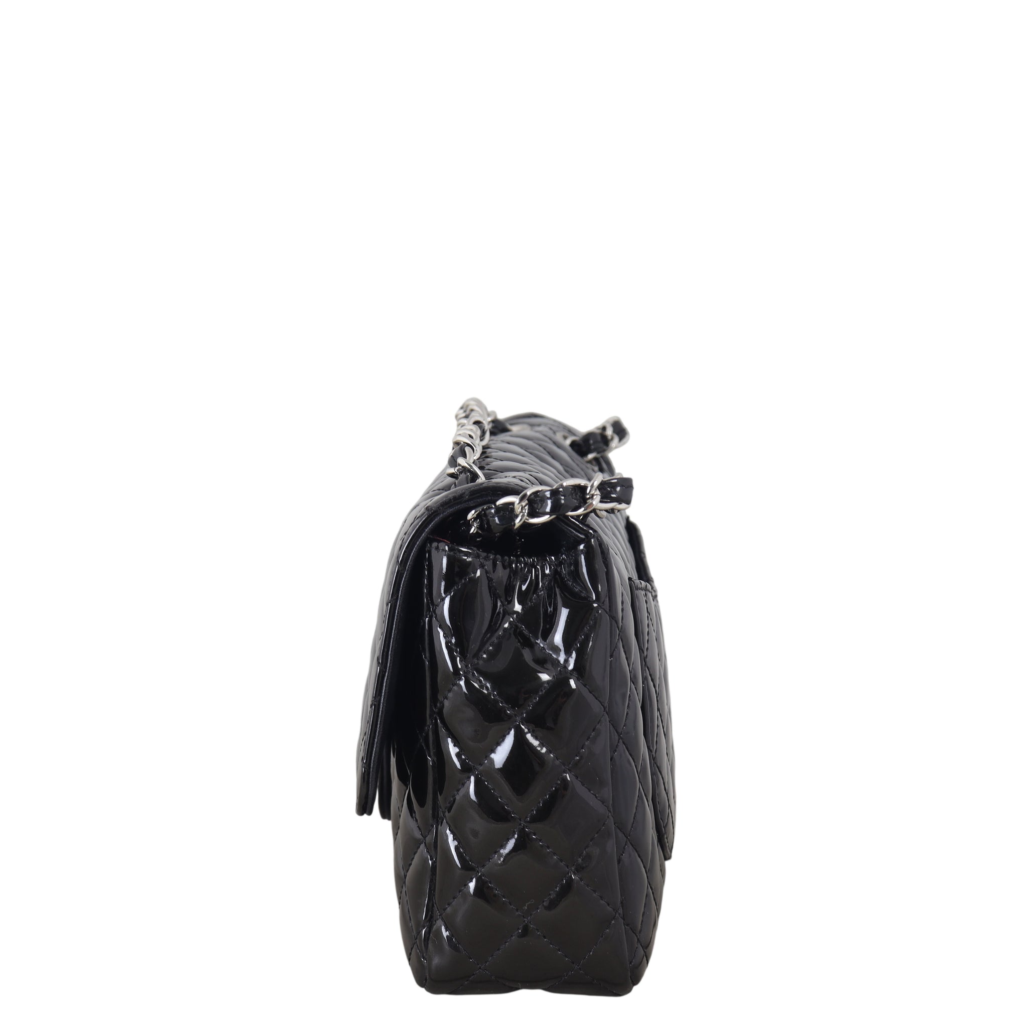 Chanel Secret Label Single Flap Medium Patent