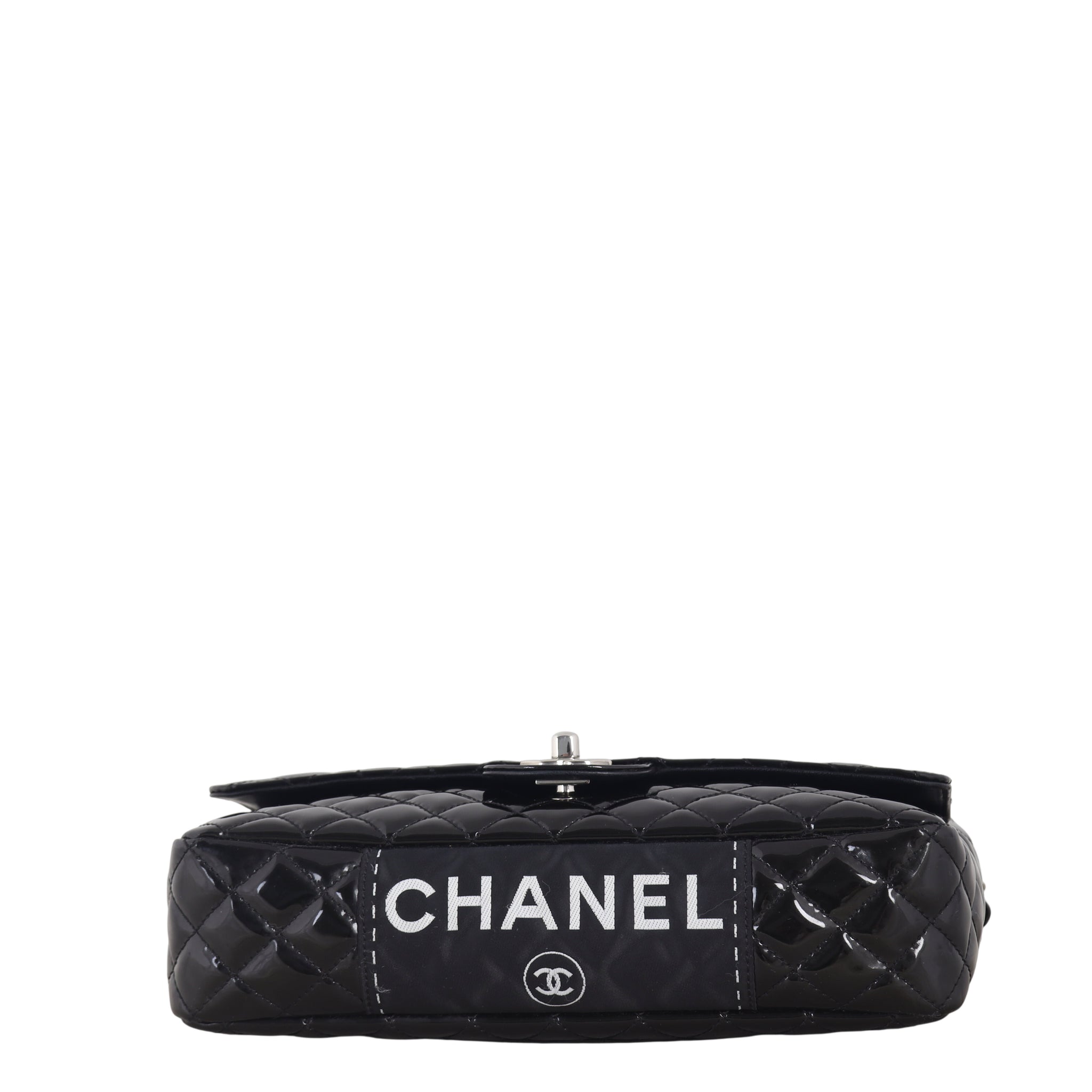 Chanel Secret Label Single Flap Medium Patent