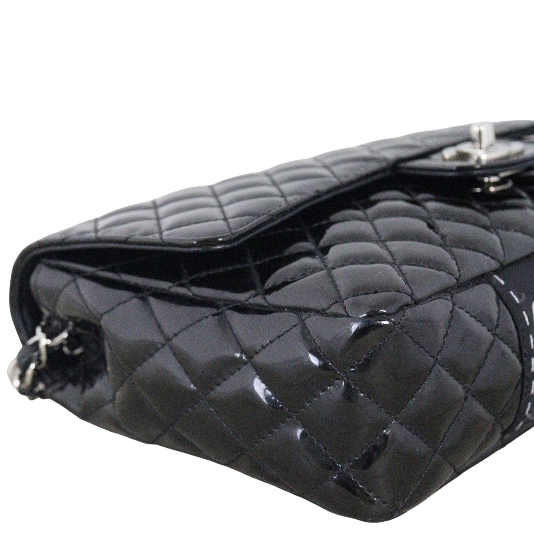 Chanel Secret Label Single Flap Medium Patent