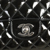 Chanel Secret Label Single Flap Medium Patent