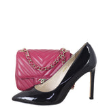Chanel Classic Flap Mini Square Bag Chevron Lambskin