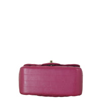 Chanel Classic Flap Mini Square Bag Chevron Lambskin