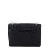 Saint Laurent Sunset Mini Croc-Embossed