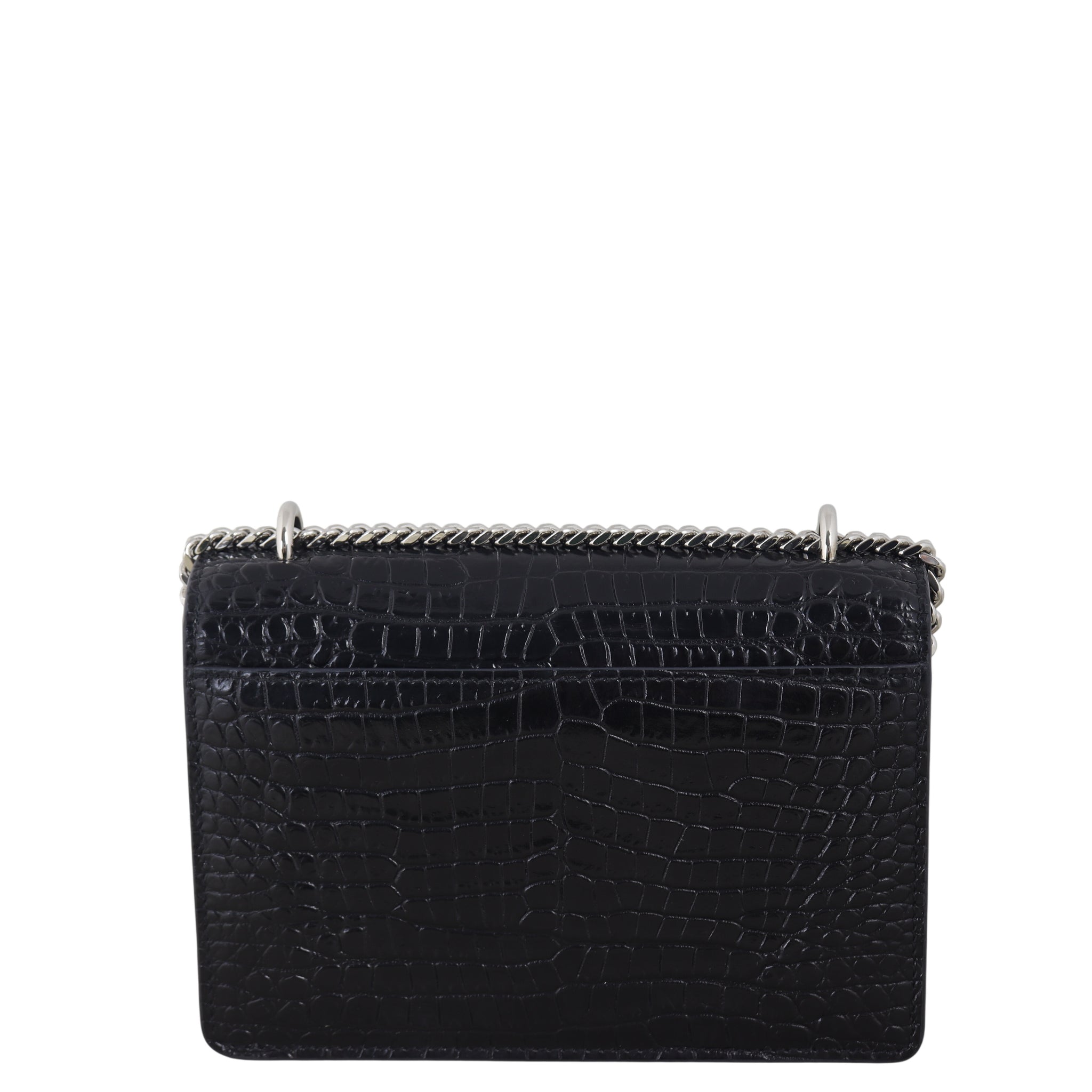 Saint Laurent Sunset Mini Croc-Embossed