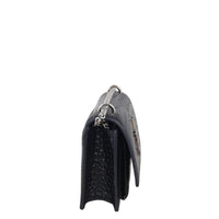 Saint Laurent Sunset Mini Croc-Embossed