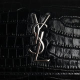 Saint Laurent Sunset Mini Croc-Embossed