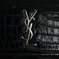 Saint Laurent Sunset Mini Croc-Embossed
