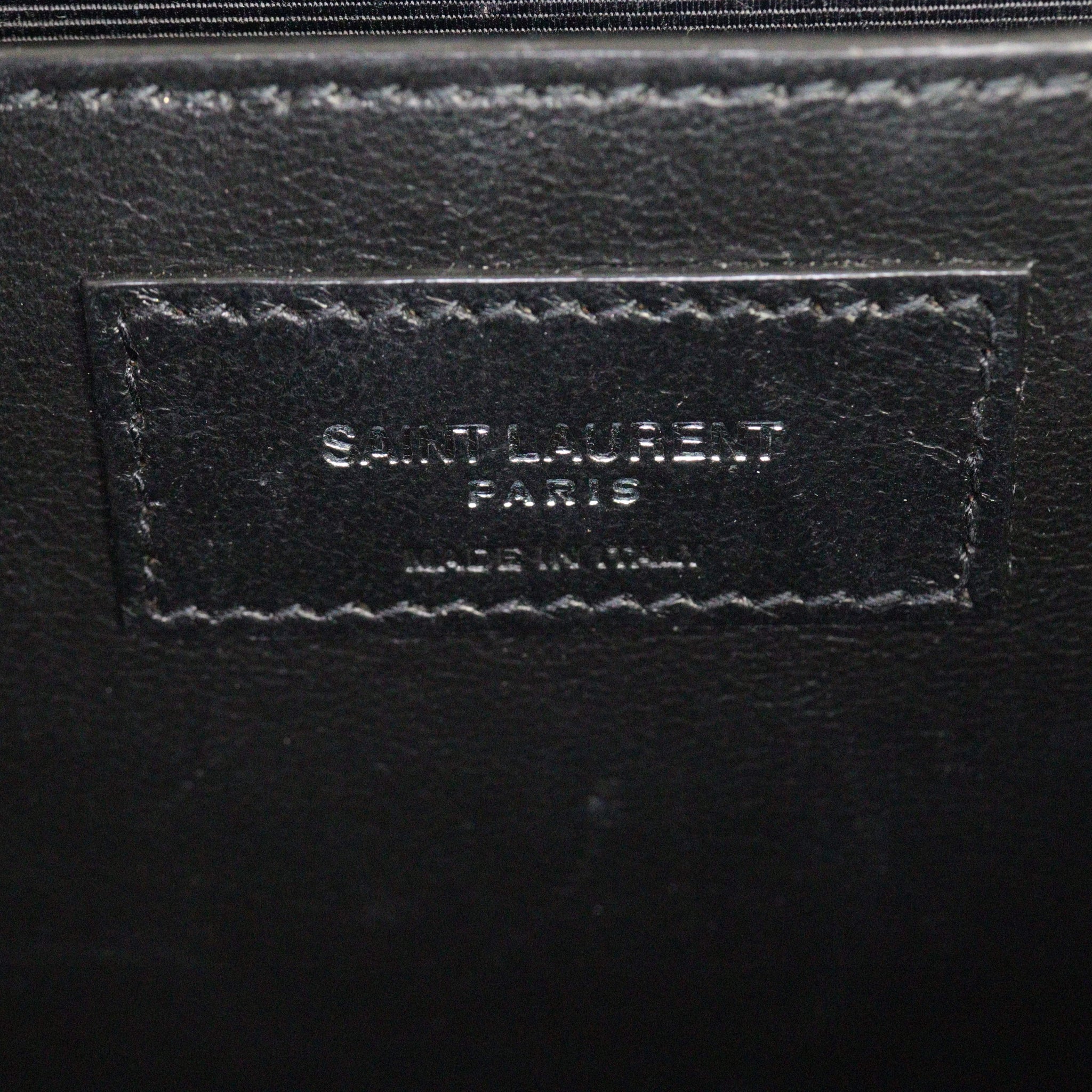 Saint Laurent Kate Tassel Chain Bag Medium Croc-Embossed