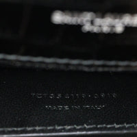 Saint Laurent Kate Tassel Chain Bag Medium Croc-Embossed