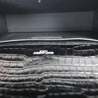Saint Laurent Kate Tassel Chain Bag Medium Croc-Embossed