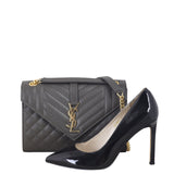 Saint Laurent Monogram Mix Matelasse Envelope Chain Bag Medium
