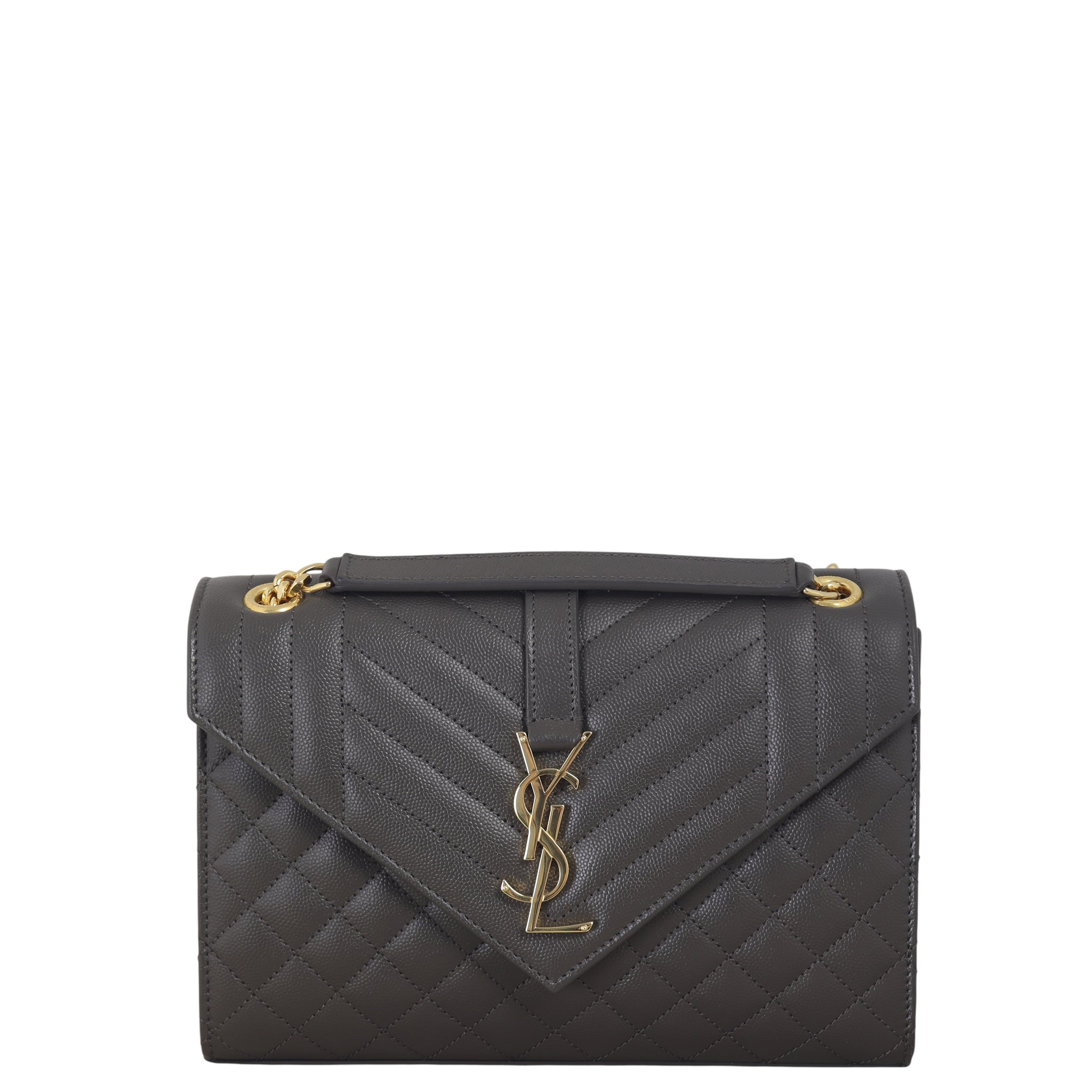 Saint Laurent Monogram Mix Matelasse Envelope Chain Bag Medium