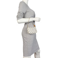 Louis Vuitton Mini Pochette Accessories Damier Azur