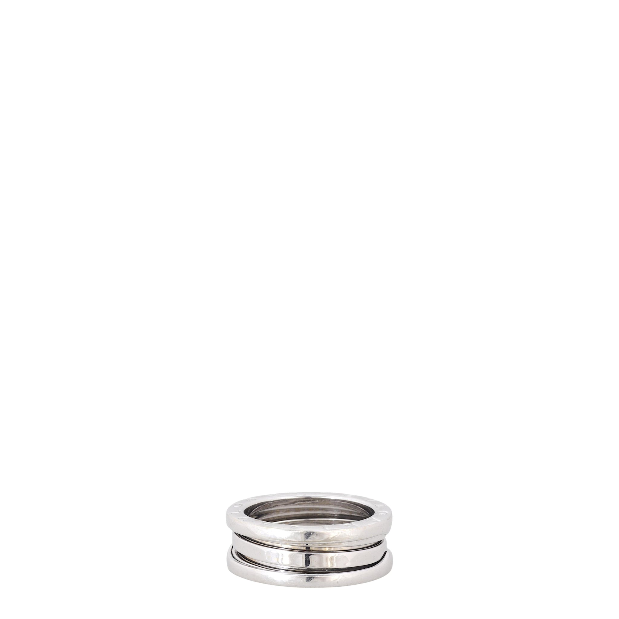 Bvlgari B.Zero1 18k White Gold Three Band Ring