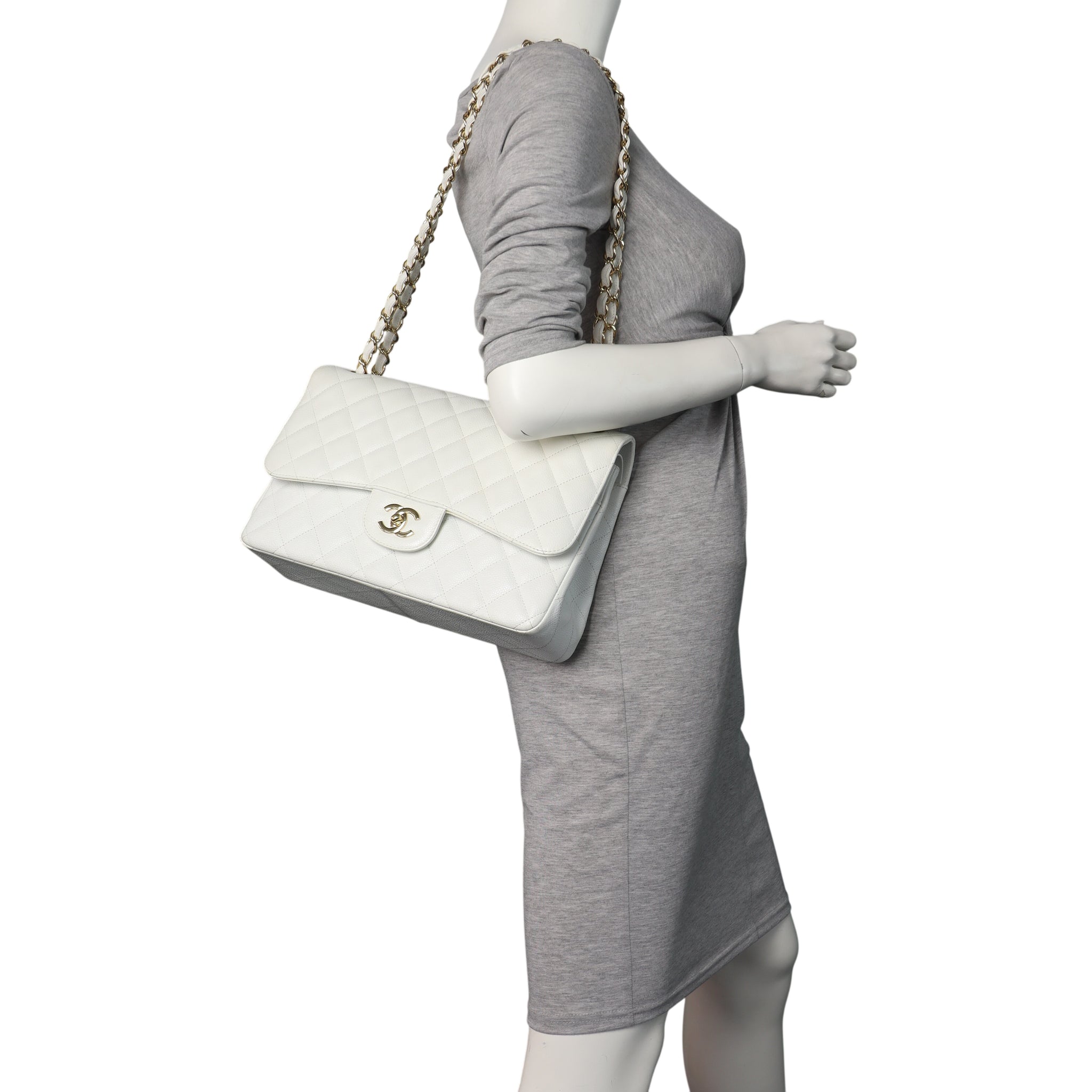 Chanel Classic Double Flap Jumbo Caviar