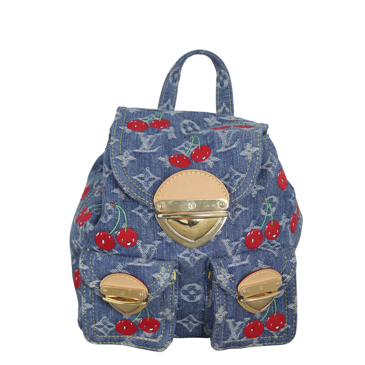 Louis Vuitton x Takashi Murakami Venice Backpack Monogram Denim Cerises