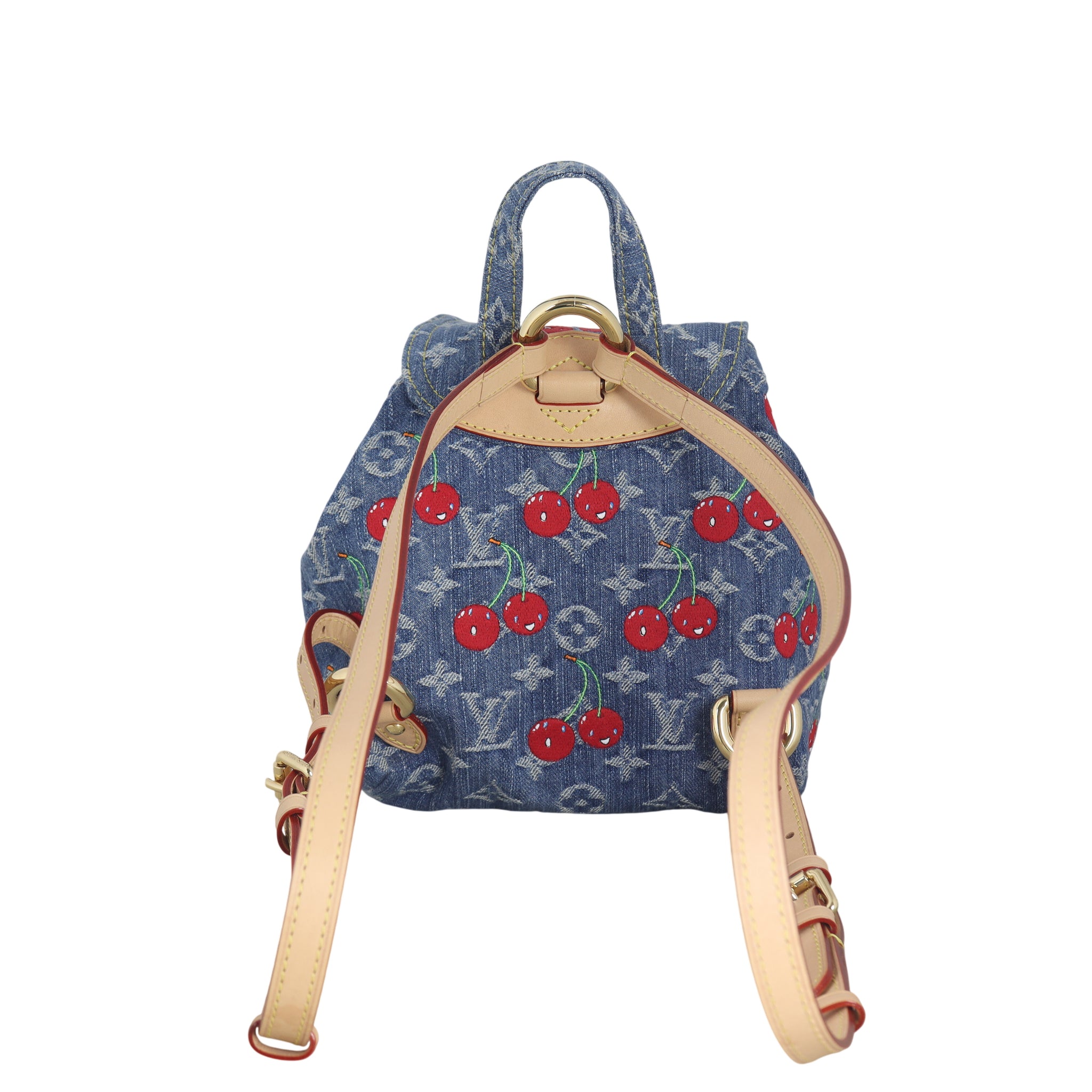 Louis Vuitton x Takashi Murakami Venice Backpack Monogram Denim Cerises
