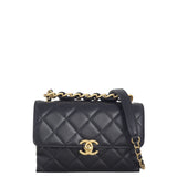 Chanel Chain Bar Top Handle Flap Bag