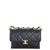 Chanel Chain Bar Top Handle Flap Bag