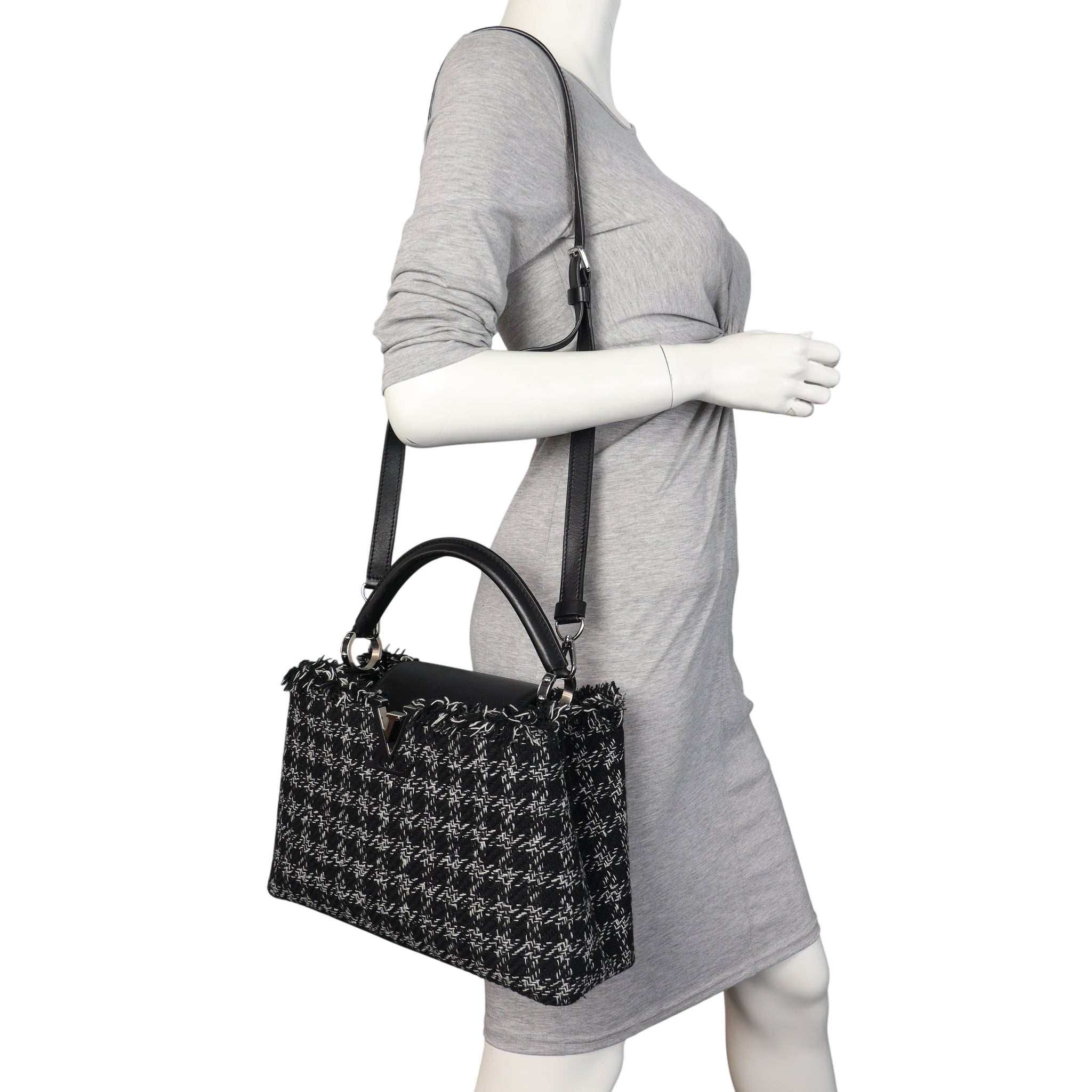 Louis Vuitton Capucines MM Tweed