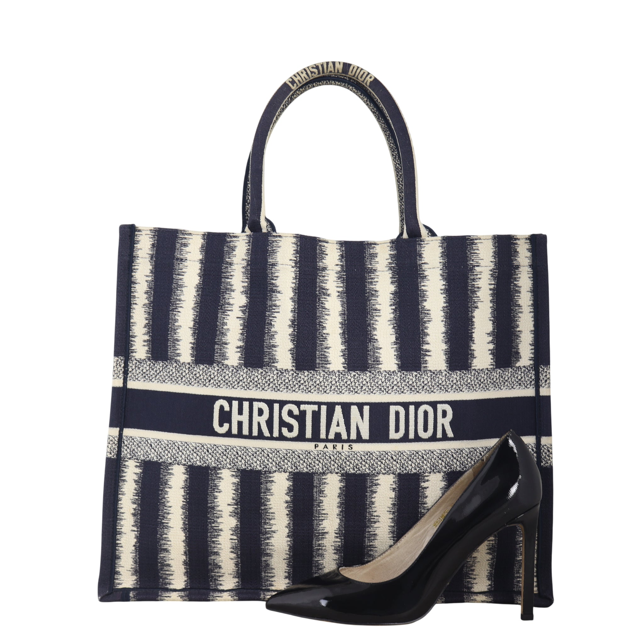 Dior Book Tote Large Striped