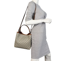 Gucci GG Monogram Emblem Bucket Medium