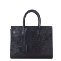 Saint Laurent Sac de Jour Baby Croc Embossed