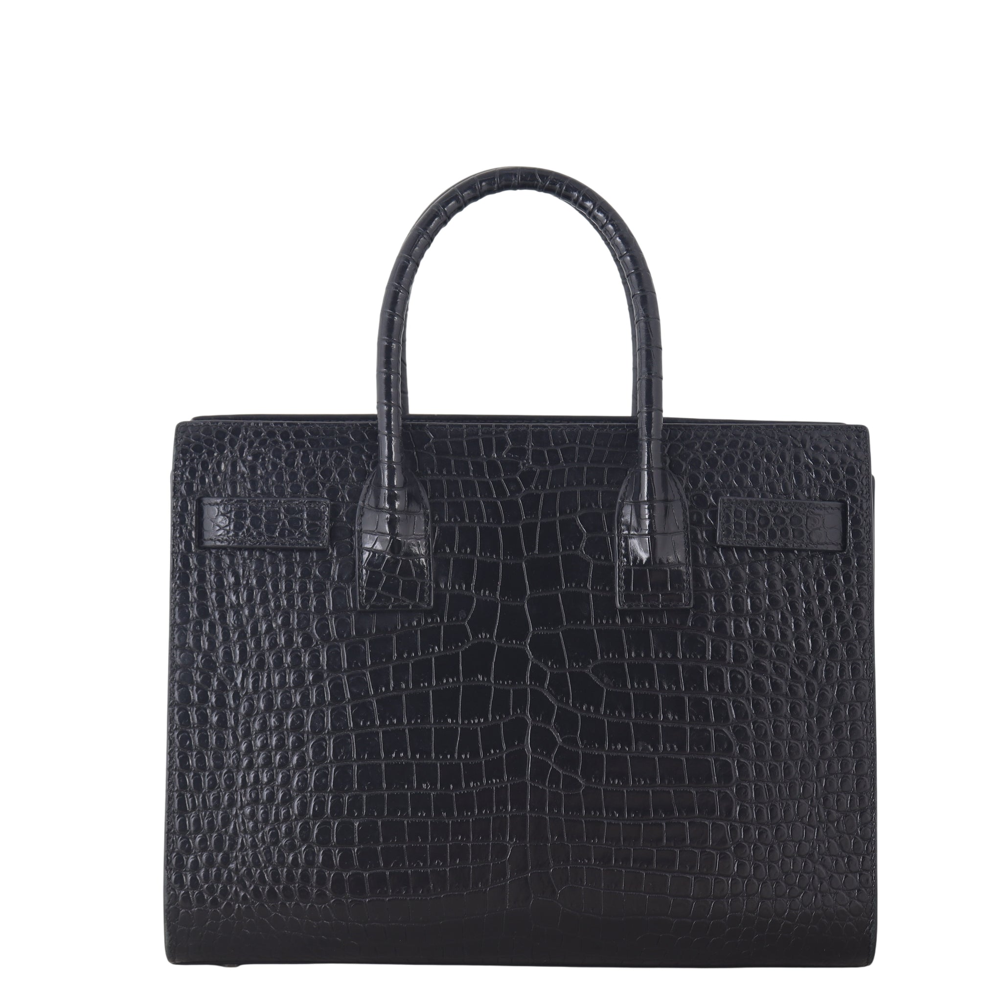 Saint Laurent Sac de Jour Baby Croc Embossed