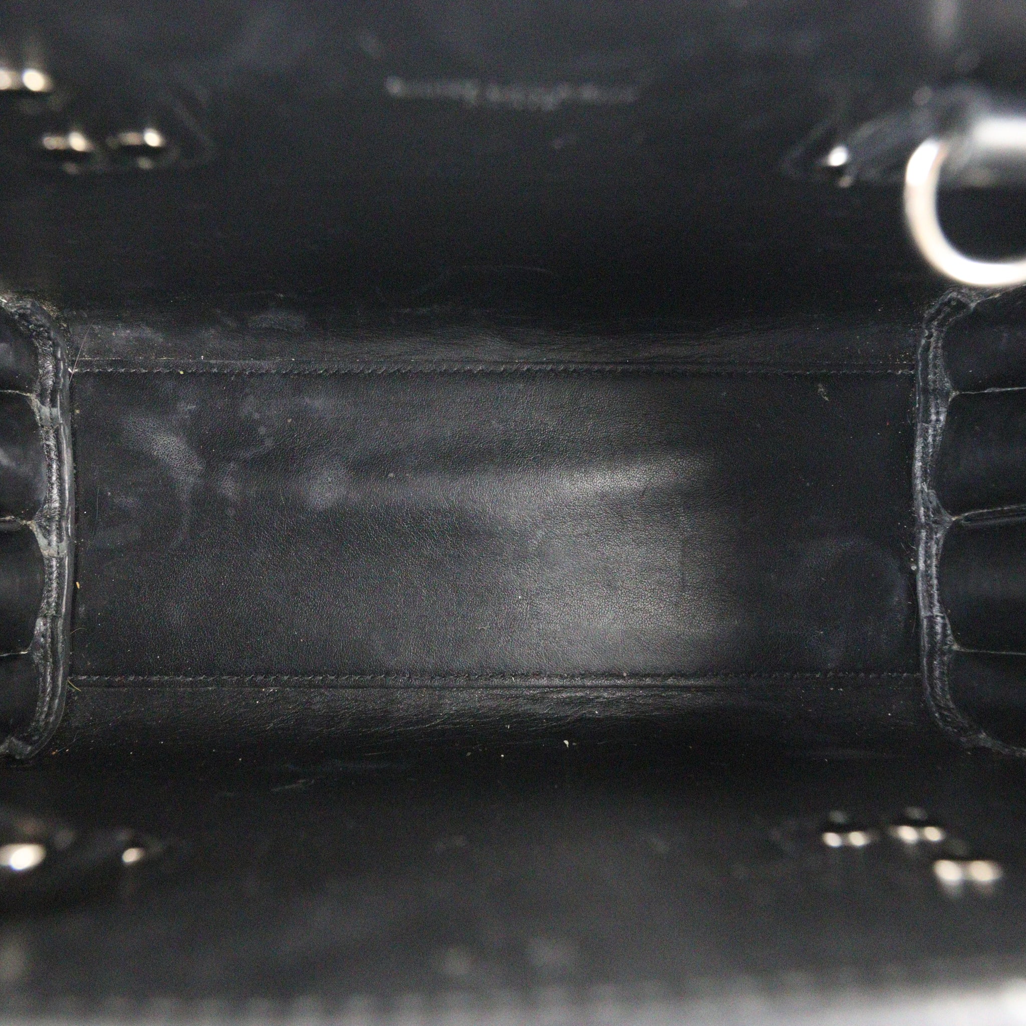 Saint Laurent Sac de Jour Baby Croc Embossed